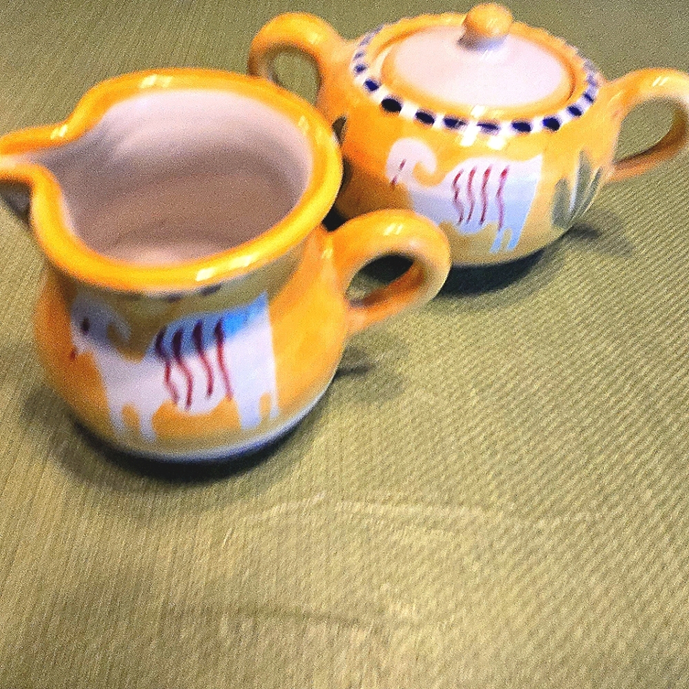 Vietri sugar & creamer